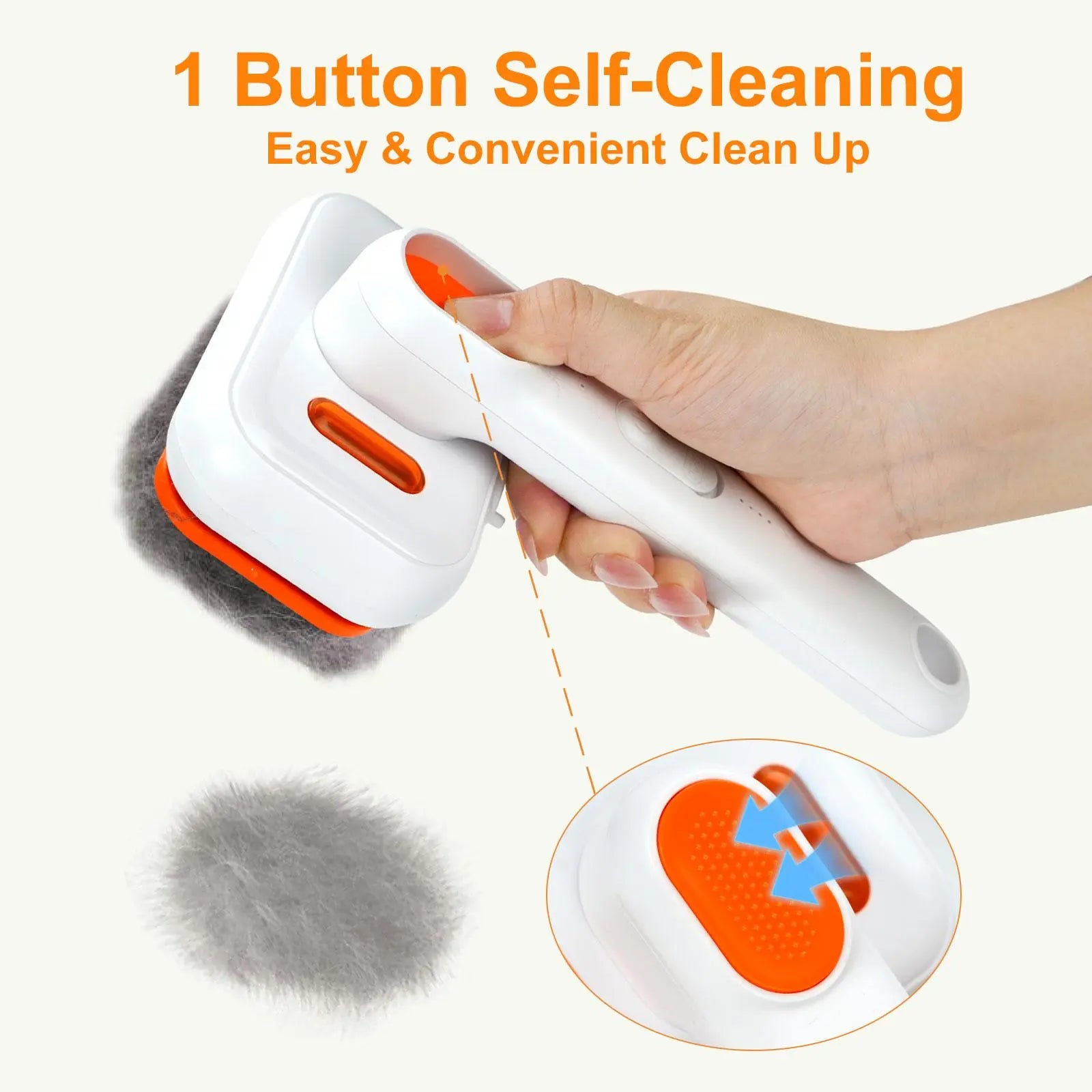 Cat Grooming Brush - Waterproof Steam Deshedding Tool with One-Button Hair Removal for Cats and Dogs, Ideal for Pet Fur Cleaning and Trimming