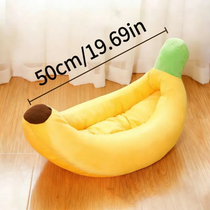 Banana Boat Detachable and Washable Pet Bed for Small to Medium Cats and Dogs - Comfortable and Secure Universal Design
