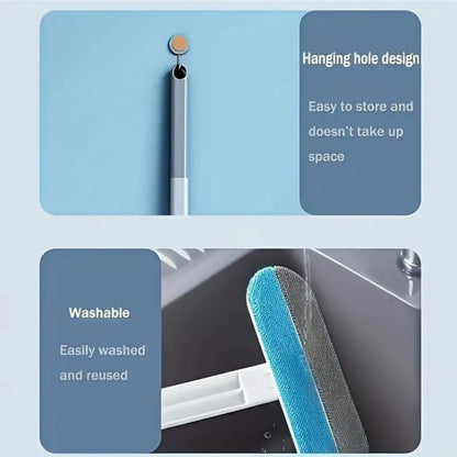 Pet Hair Remover Brush with Extended Handle – Reusable and Washable Lint Cleaner for Cat and Dog Hair on Furniture, Carpets, and Bedding