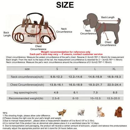 Hipipet Outdoor Dog Backpack Leash - Versatile Hands-Free Carrier with Side-Crossbody and Towing Air Mesh Design for Pets