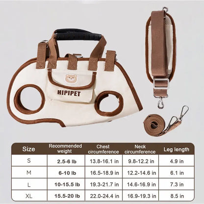 Hipipet Outdoor Dog Backpack Leash - Versatile Hands-Free Carrier with Side-Crossbody and Towing Air Mesh Design for Pets