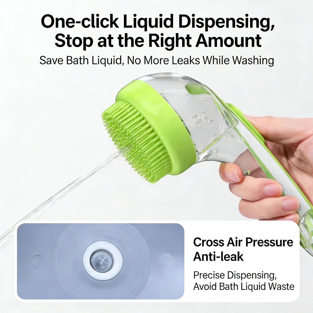 2026 Advanced 2-In-1 Pet Bath Brush with Integrated Shampoo Dispenser - Gentle Massage Grooming Tool for Long and Short Fur Dogs and Cats, Essential Bath Accessory