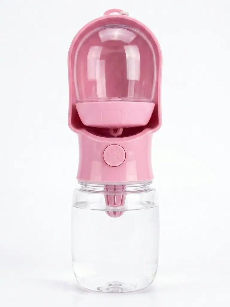 3-in-1 Portable Pet Water Bottle - 20oz Leak-Proof Container with Integrated Poop Bag Dispenser, Perfect for Travel, Hiking, and Outdoor Activities